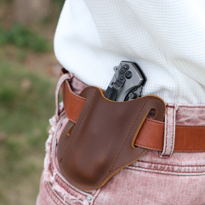 Leather EDC Tool Pouch Outdoor - Edc Carry Fanny Pack 评论和价格